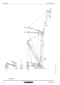 Liebherr LR 1600-2 Crawler Crane Operating Instructions Manual 18112-01-02