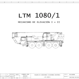 Liebherr LTM 1080/1 Esquema de Conexiones Eléctricas Plataforma Giratoria 983218308 - PDF