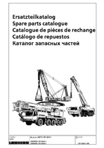 Liebherr LTM 1500-8.1 Mobile Crane Spare Parts Catalogue PDF Download - Document 046773