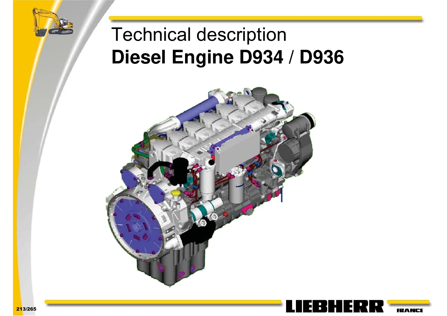 Liebherr R934C to R984C Litronic Excavator Service Training Manual Part 1 - Image 3