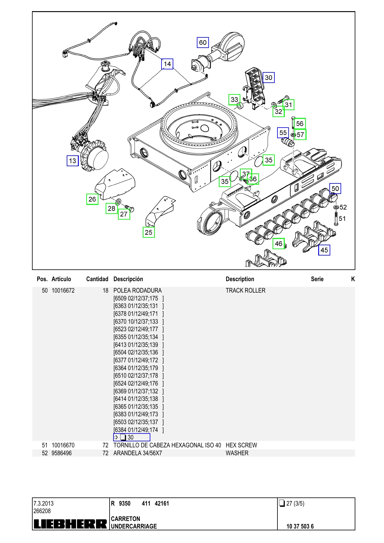Liebherr R9350 Excavator Parts Catalog 411 42161 - Complete Spare Parts Manual PDF - Image 3
