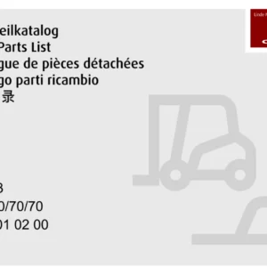 Linde H50 H60 H70 H80 Series 396-03 Spare Parts Catalogue 396 801 02 00