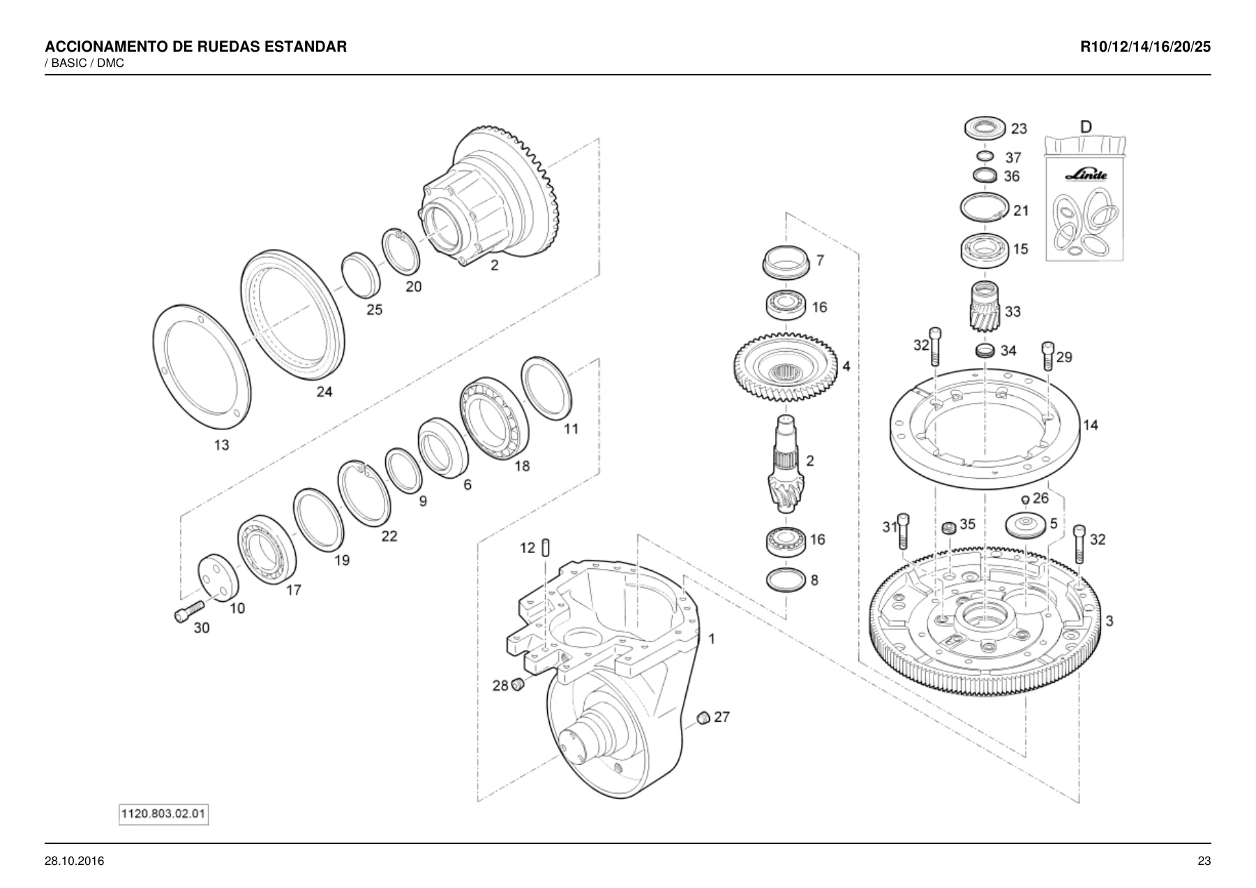 Linde R10 R12 R14 R16 R20 R25 Catálogo de Recambios 2016 en Español - PDF - Image 2