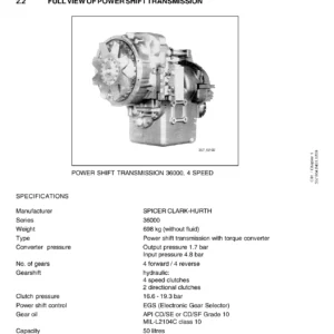 Linde Reachstacker Service Training Manual - Perkins 2000e Engine, 36000 Transmission, D101 Axle & Hydraulic Systems Repair Guide