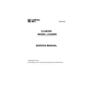 LiuGong CLG835H Stage V Wheel Loader Service Repair Manual - Cummins B4.5 PDF