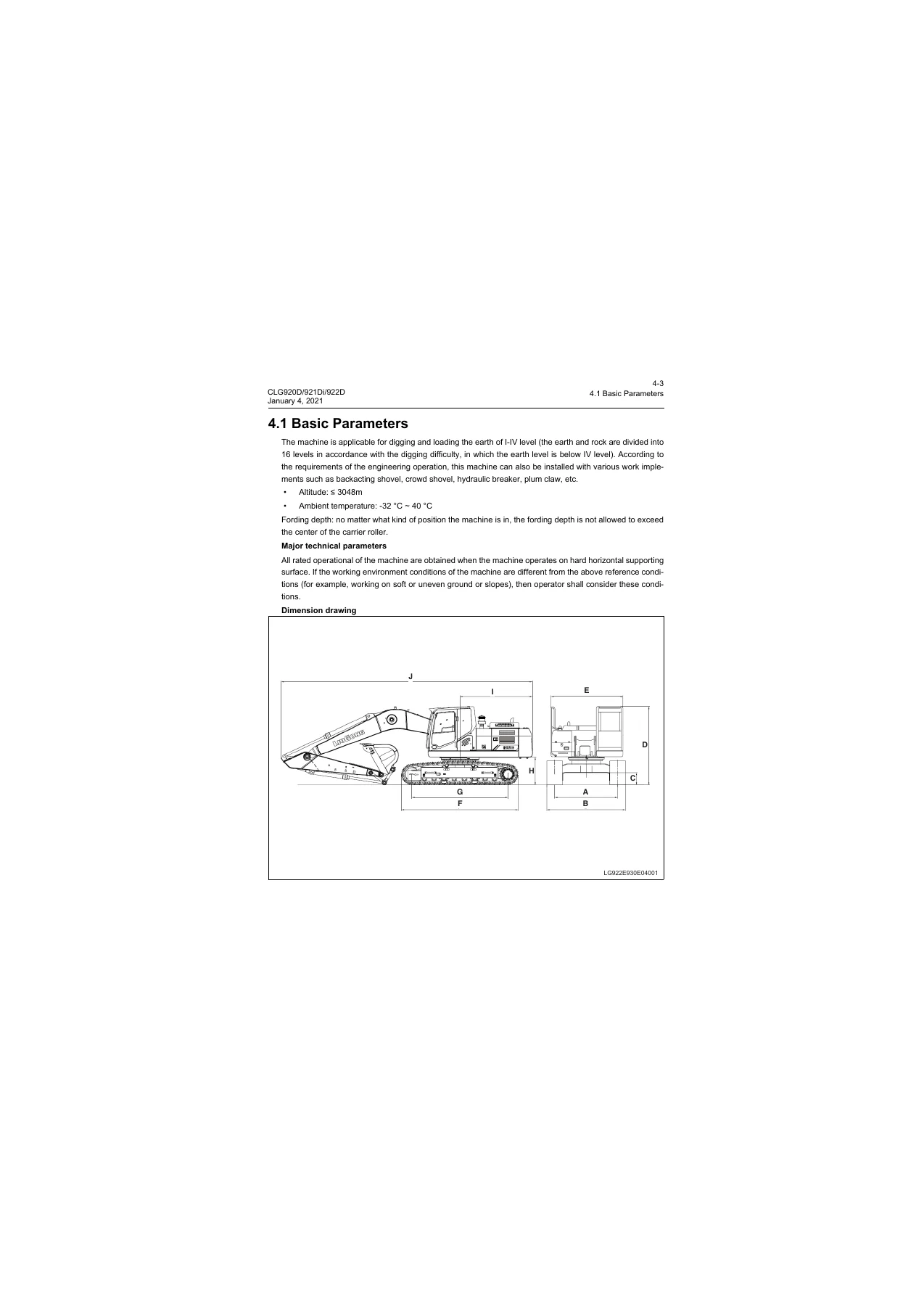 LiuGong CLG920D 921Di 922D Hydraulic Excavator Service Manual January 2021 - Image 2