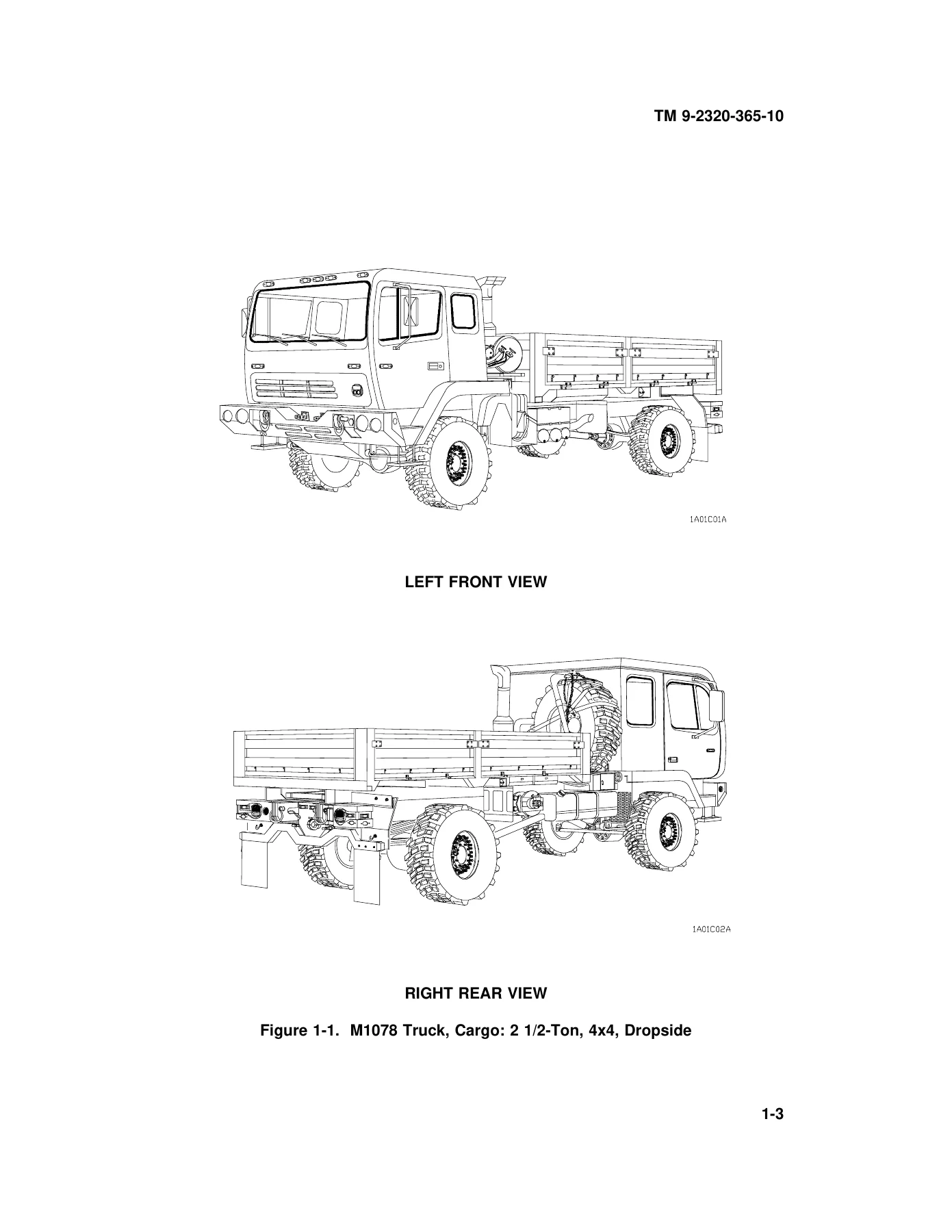 M1078 Series LMTV Operator's Instructions Manual - TM 9-2320-365-10 - 2-1/2 Ton 4x4 Light Medium Tactical Vehicles - Image 2