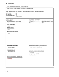M915 M916 M917 M918 M919 M920 Organizational Maintenance Manual TM 9-2320-273-20