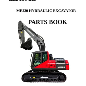 ME220 Hydraulic Excavator Parts Book - Matador ME220 Tracked Excavator Illustrated Parts Catalog PDF