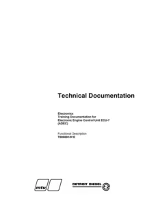 MTU ECU-7 ADEC Electronics Training & Functional Description - PDF