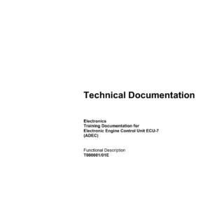 MTU ECU-7 ADEC Electronics Training & Functional Description - PDF