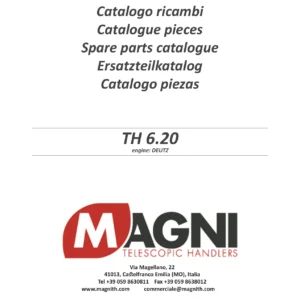 Magni TH 6.20 Telescopic Handler Spare Parts Catalogue - DEUTZ Engine PDF