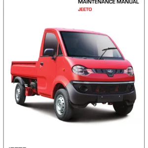 Mahindra Jeeto Maintenance Manual - MAN-00295 Rev 1 - June 2015 PDF