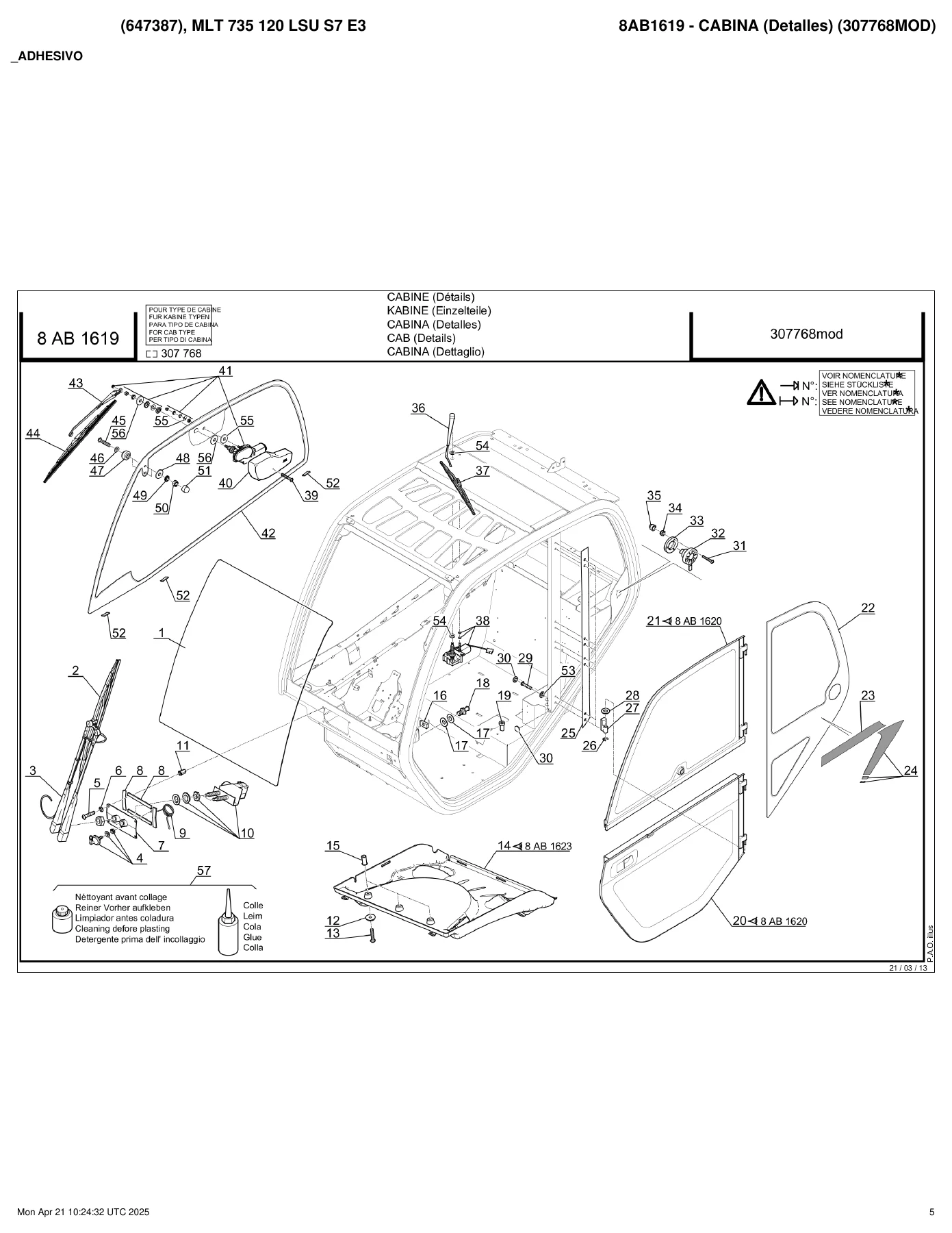 Manitou MLT 735 & MLT 634 Telehandler Genuine Parts Catalogue - 647387 PDF - Image 2