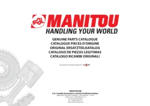 Manitou MLT-X 732 & MT-X 732 95P ST3A S1 Parts Catalogue 647531 PDF