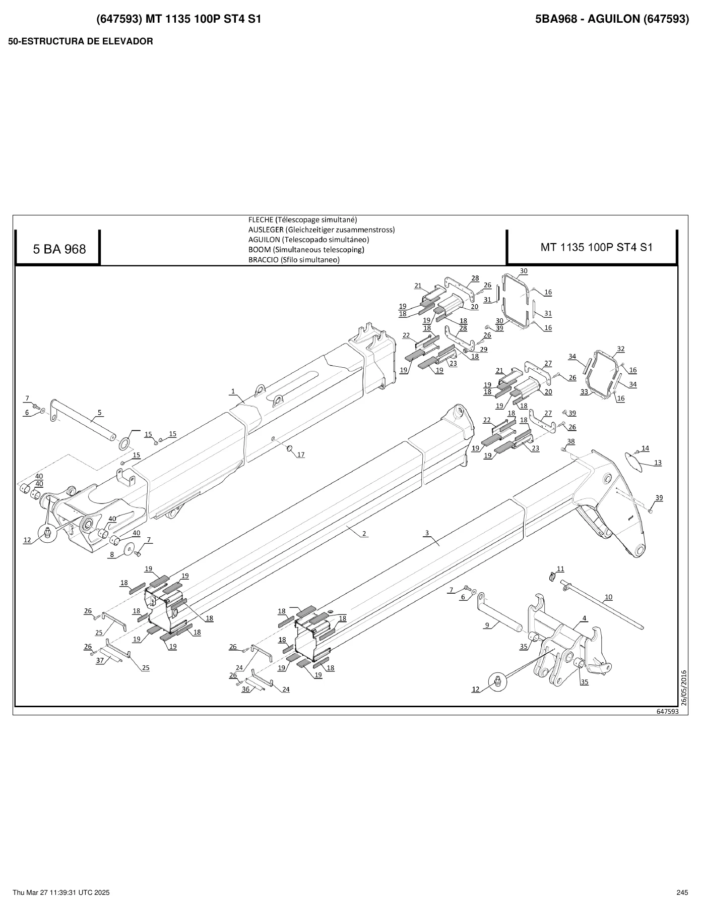 Manitou MT 1135 100P ST4 S1 Genuine Parts Catalogue 647593 PDF - Image 2