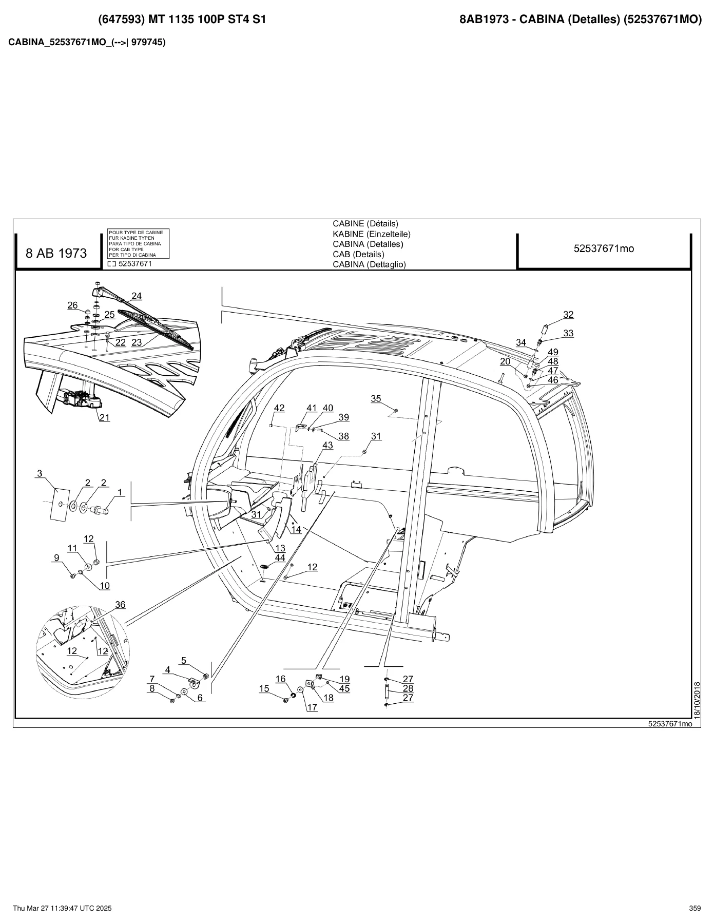 Manitou MT 1135 100P ST4 S1 Genuine Parts Catalogue 647593 PDF - Image 3