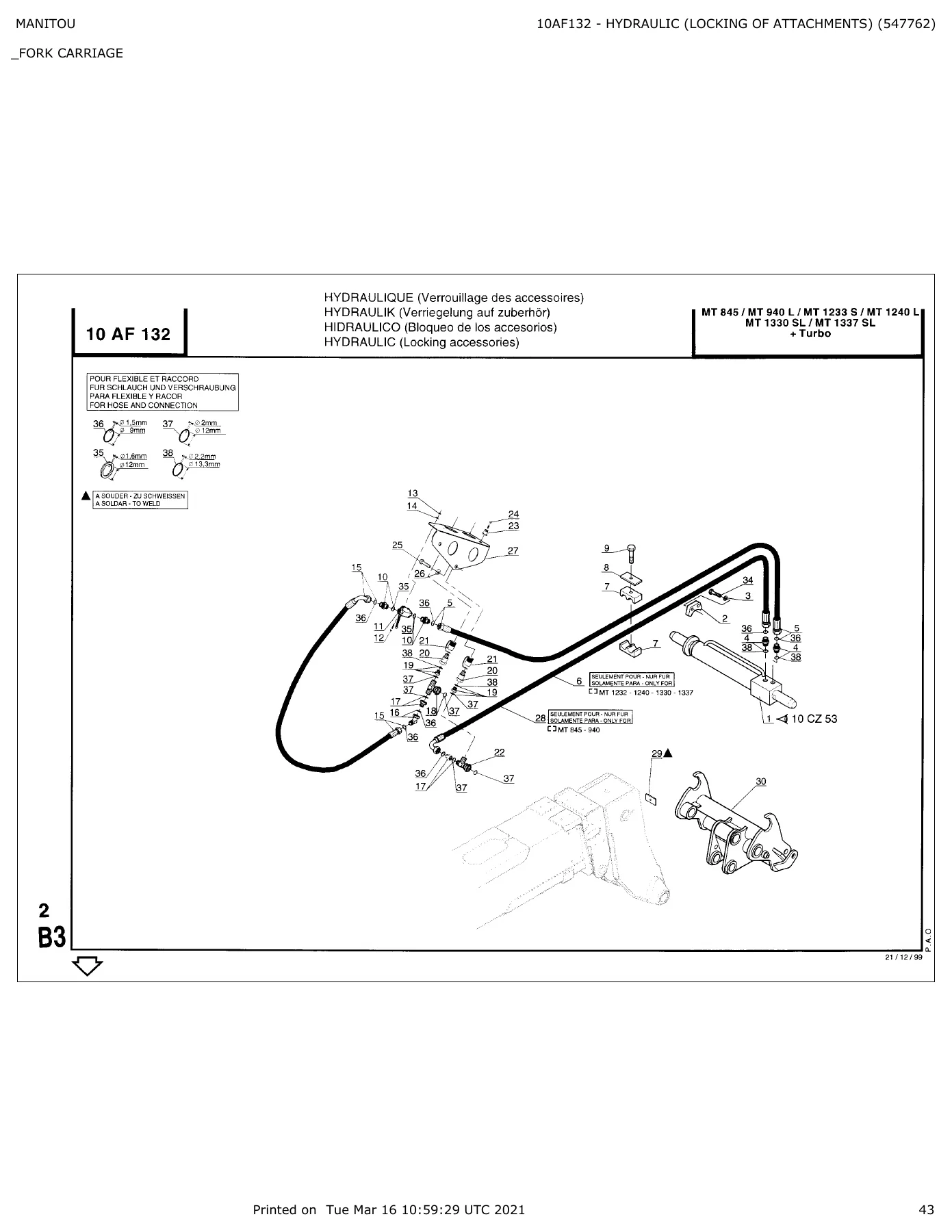 Manitou MT 1337 SL Turbo S2 Parts Catalog 547751 PDF - Image 3