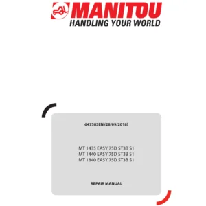 Manitou MT 1435 1440 1840 EASY 75D ST3B S1 Repair Manual 647583EN
