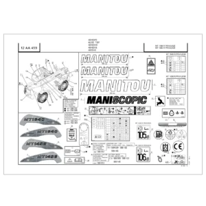 Manitou MT 1436 R & MT 1840 R Privilege Genuine Parts Catalogue - PDF