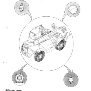 Manitou MT 1440 MT 1840 Telehandler Repair Manual 547963EN