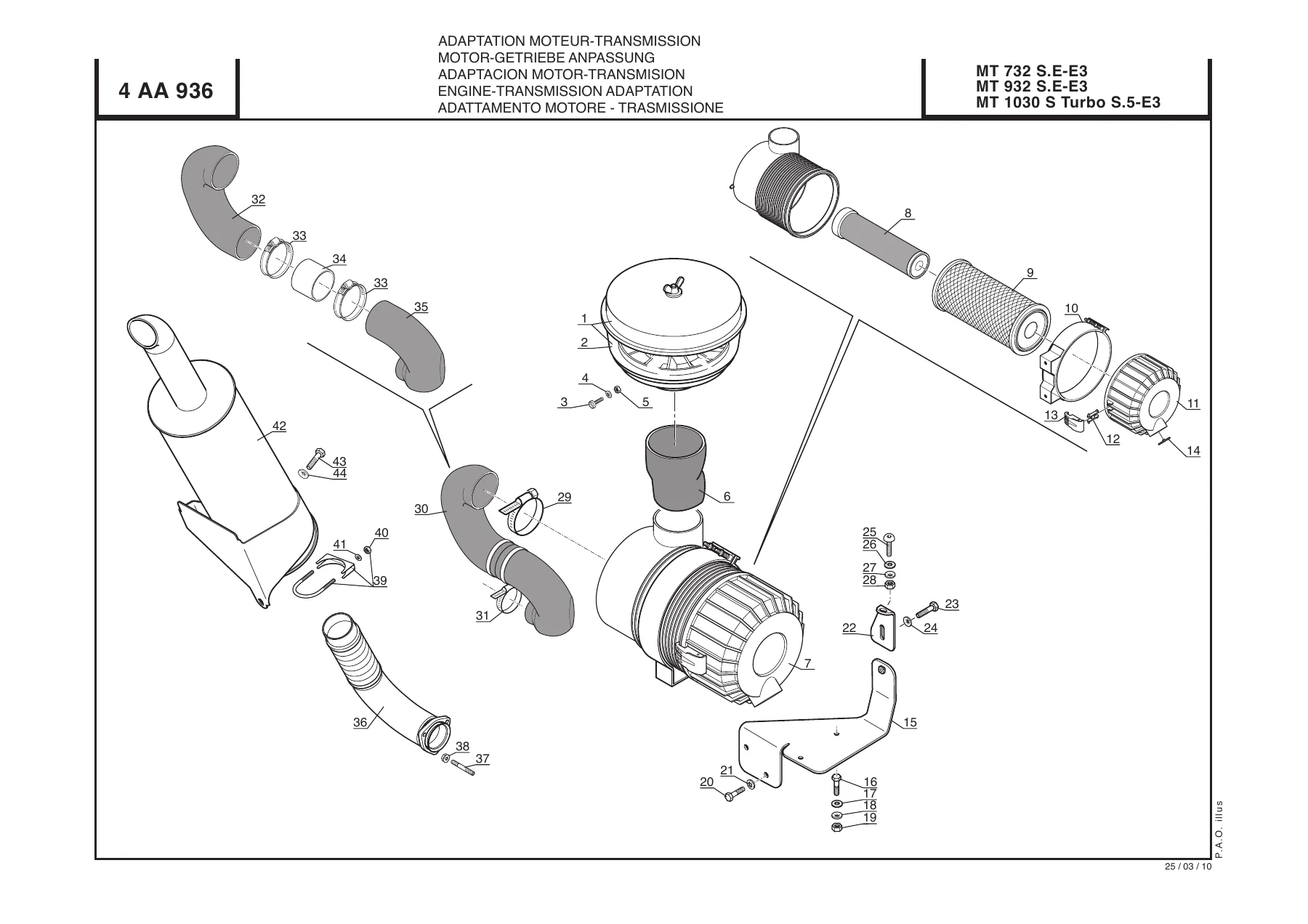 Manitou MT 732 MT 932 MT 1030 S Turbo Parts Catalogue - CD 647083 - Image 2