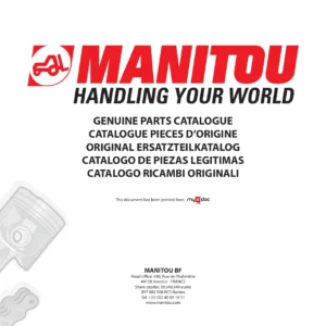 Manitou MT 835 120 LS S2 Genuine Parts Catalogue 547638 PDF