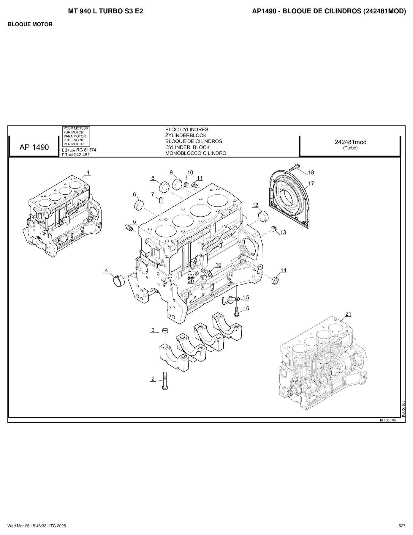 Manitou MT 940 L Turbo Genuine Parts Catalogue PDF - Image 3