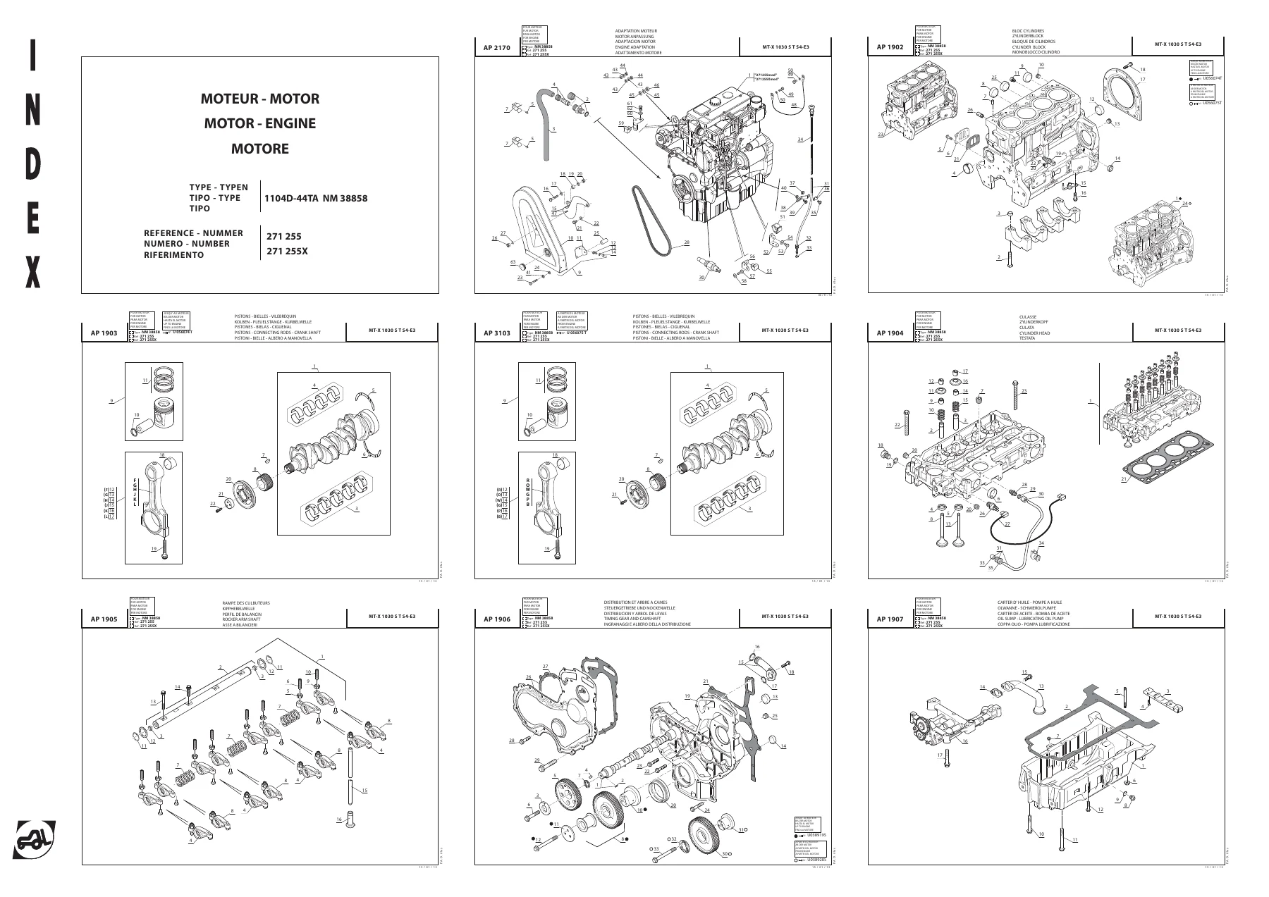 Manitou MT-X 732 and MT-X 1030 S T Parts Catalogue CD 647236 - Image 2