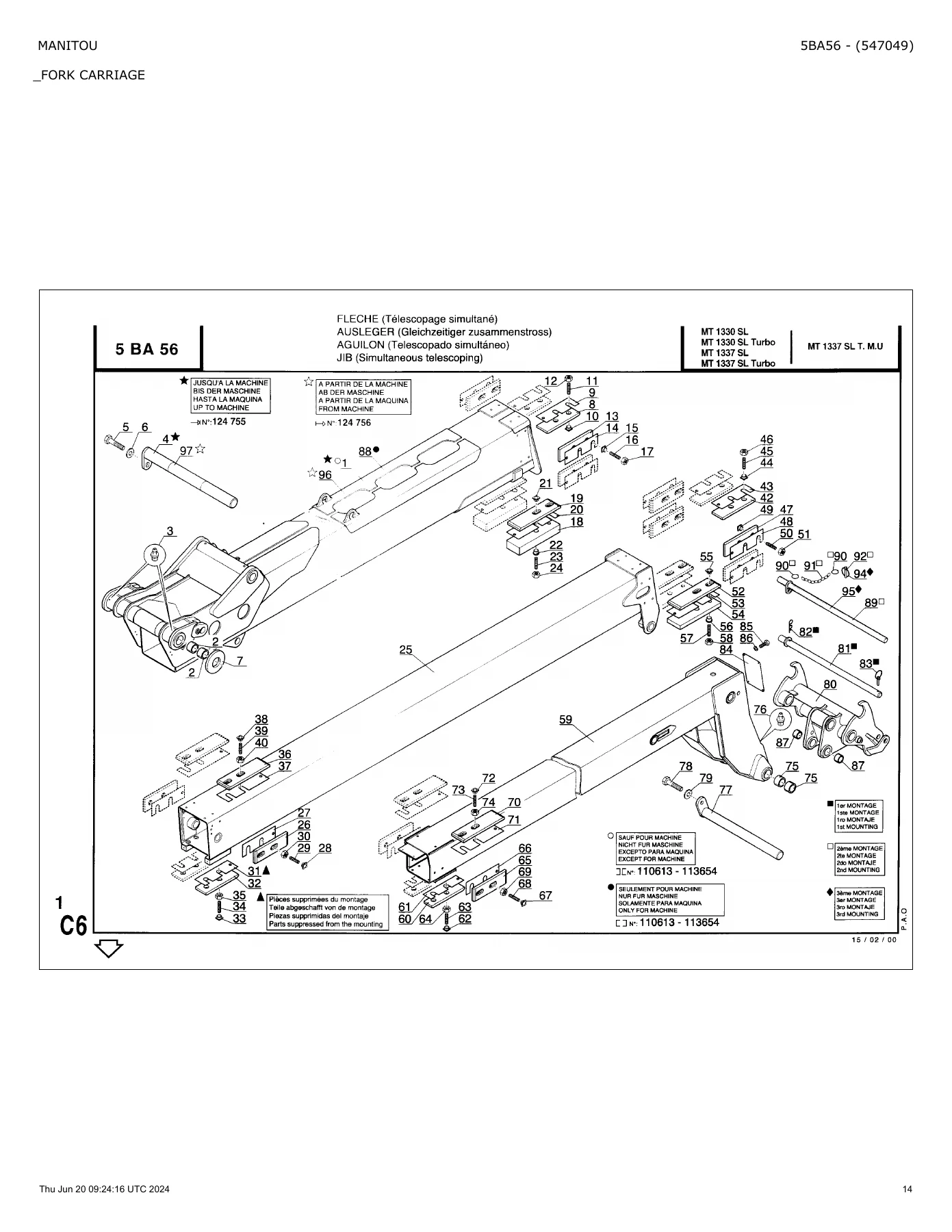 Manitou MT1337 SL Turbo Parts Catalogue - 1272 Page Genuine Parts Manual PDF - Image 2