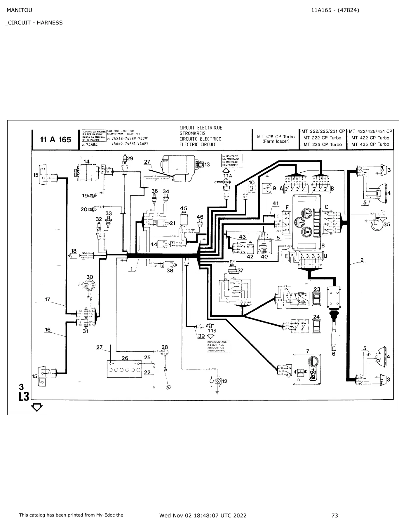 Manitou MT222CP MT225CP MT231CP MT422CP MT425CP MT431CP Parts Catalogue 47824 - 750 Page PDF - Image 3