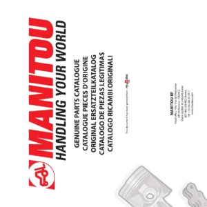 Manitou MT625 Telescopic Handler Genuine Parts Catalog - PDF Download