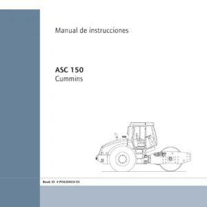 Manual de Instrucciones Ammann ASC 150 Cummins Tier 3 - Rodillo Monocilíndrico Compactador PDF