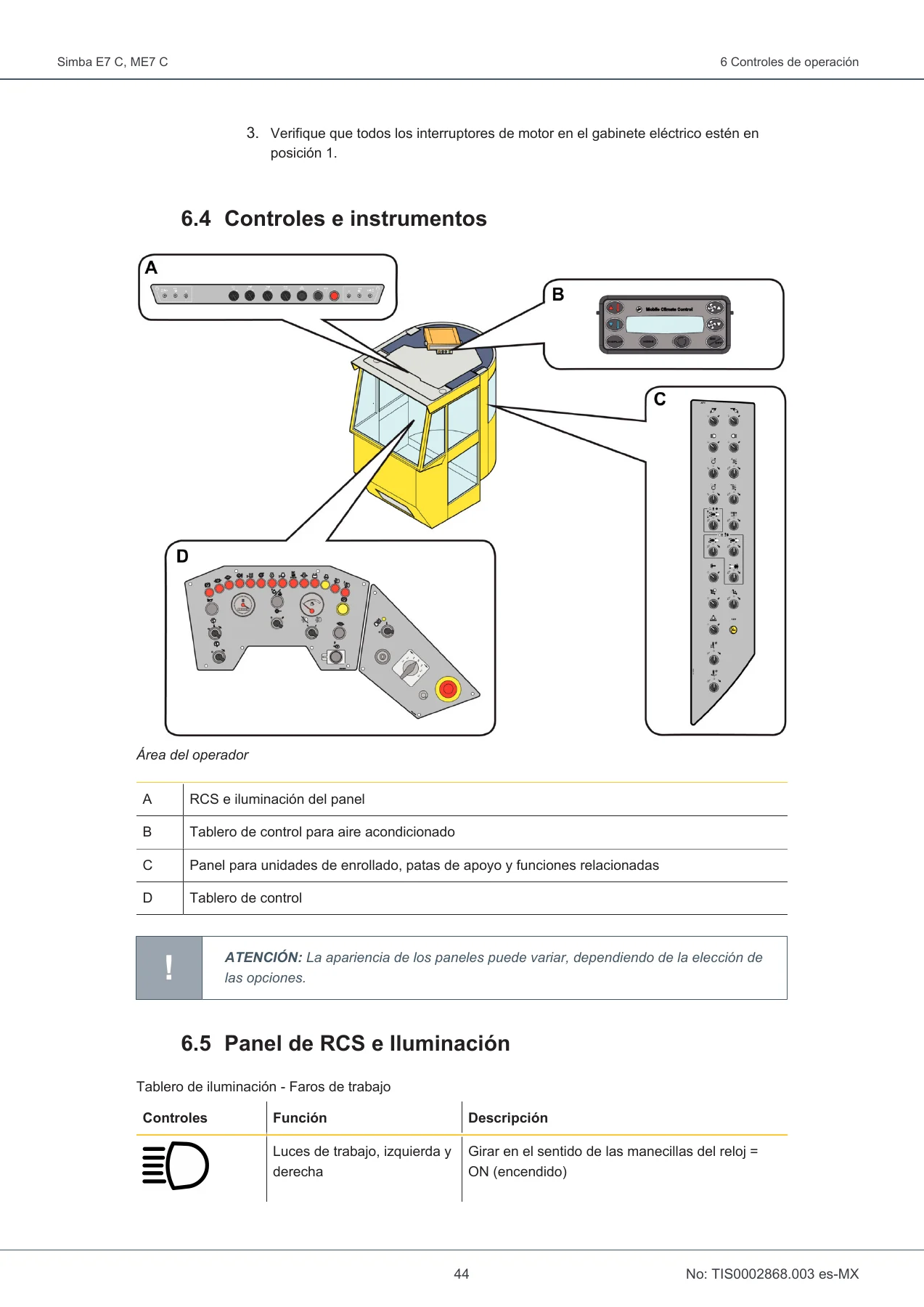 Manual de Operación Epiroc Simba E7 C y ME7 C - Perforadora Subterránea PDF - Image 3