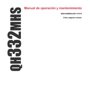 Manual de Operación y Mantenimiento Sandvik QH332MHS - Criba Colgante Modular