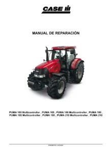 Manual de Reparación Case IH PUMA 165, 180, 195 y 210 Multicontroller 2007 - PDF 87628097B