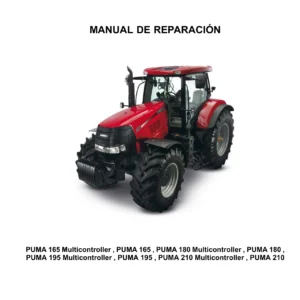 Manual de Reparación Case IH PUMA 165, 180, 195 y 210 Multicontroller 2007 - PDF 87628097B