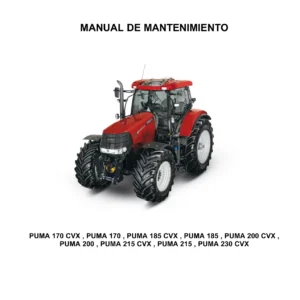 Manual de Servicio Case IH Puma 170 185 200 215 230 CVX - Taller Completo