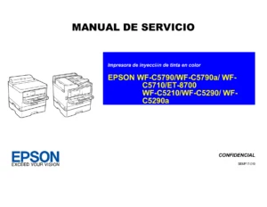 Manual de Servicio Epson WF-C5790 WF-C5710 ET-8700 WF-C5210 WF-C5290 - Impresora de Inyección de Tinta en Color