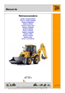 Manual de Servicio JCB Retroexcavadora 3CX 4CX 3C - Taller Completo PDF