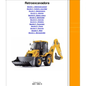 Manual de Servicio JCB Retroexcavadora 3CX 4CX 3C - Taller Completo PDF
