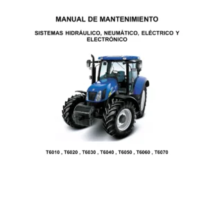 Manual de Servicio New Holland T6010 T6020 T6030 T6040 T6050 T6060 T6070 - 84276577A en Español