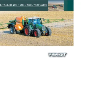 Manual de Taller Fendt 400-700-800-900 Vario - Reparación Completa Español 2006