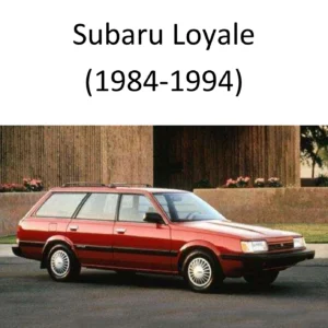 Manual de Taller Subaru Loyale 1984-1994 – Guía Completa de Reparación y Servicio