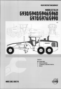Manual de Taller Volvo G930 G940 G946 G960 G970 G976 G990 Motoniveladoras - PDF