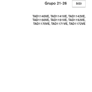 Manual de Taller Volvo Penta TAD1140VE a TAD1172VE Grupos 21-26 Español PDF