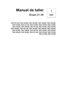 Manual de Taller Volvo Penta TAD13 Grupos 21-26 2015 - Descarga PDF