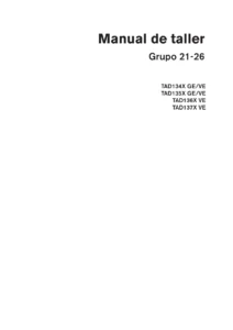 Manual de Taller Volvo Penta TAD134X TAD135X TAD136X TAD137X - Grupos 21-26 en Español