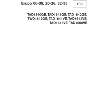 Manual de Taller Volvo Penta TAD1640GE TAD1641GE TAD1642GE TWD1643GE TAD1641VE TAD1642VE TAD1643VE TAD1650VE - Descarga PDF