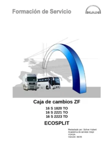 Manual de Transmisión MAN ZF 16 S 1820 TO a 16 S 2223 TD ECOSPLIT - Formación de Servicio